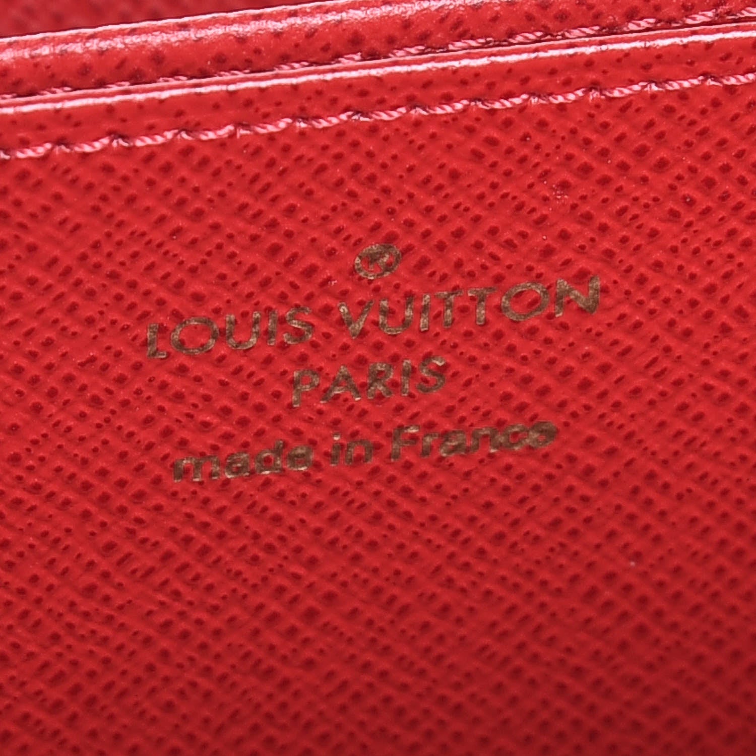 Louis Vuitton Damier Ebene Studded Zippy Wallet Cherry 6 of 7