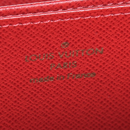 Louis Vuitton Damier Ebene Studded Zippy Wallet Cherry 6 of 7
