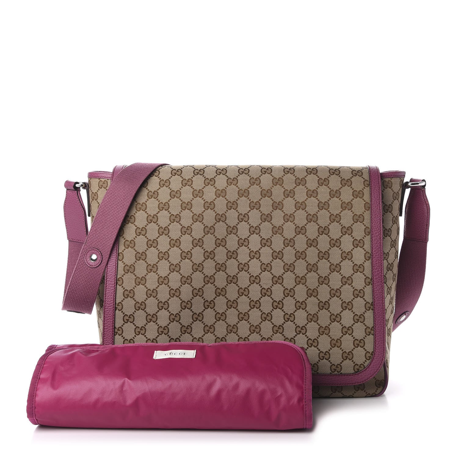 Gucci Monogram Convertible Diaper Bag Beige Peonia Flower 1 of 16