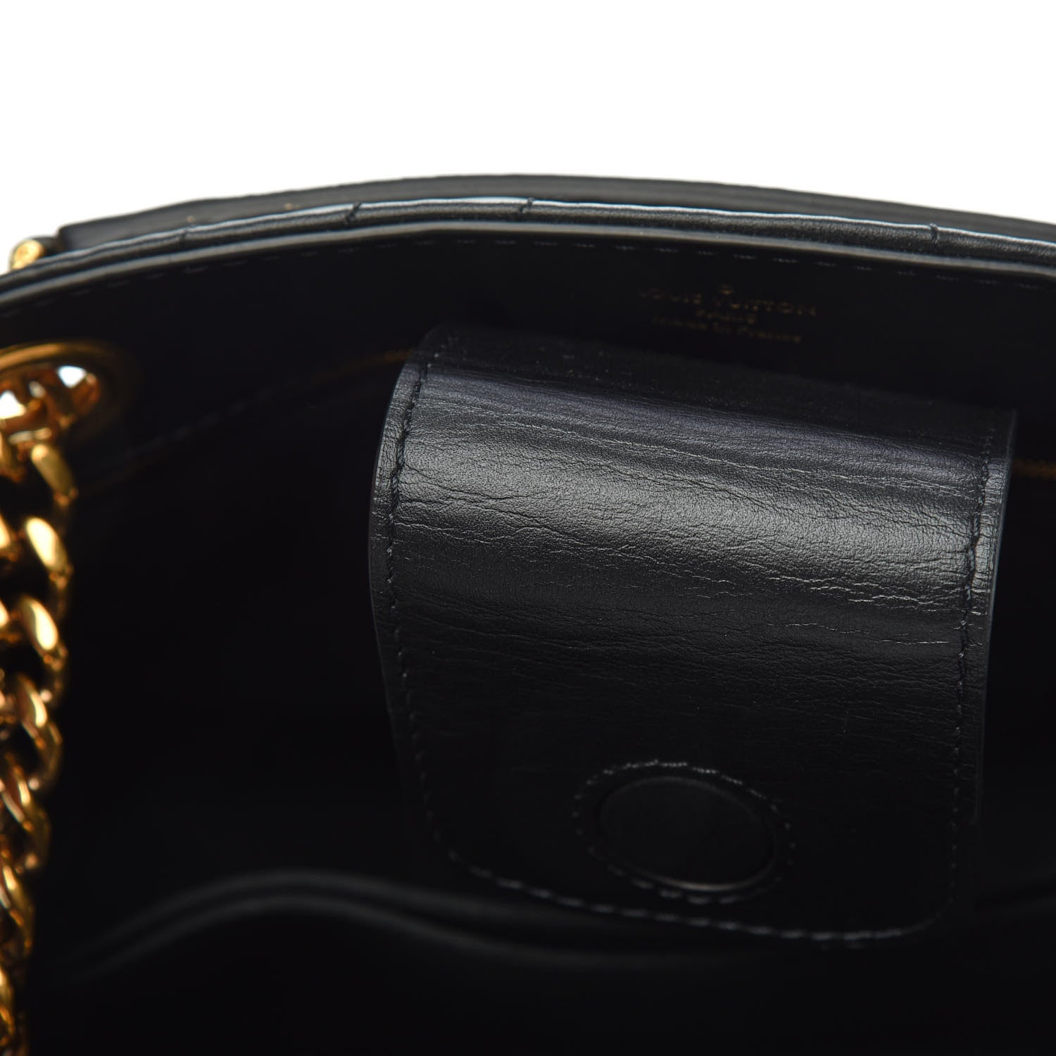 Louis Vuitton Calfskin New Wave Chain Tote Black 9 of 9
