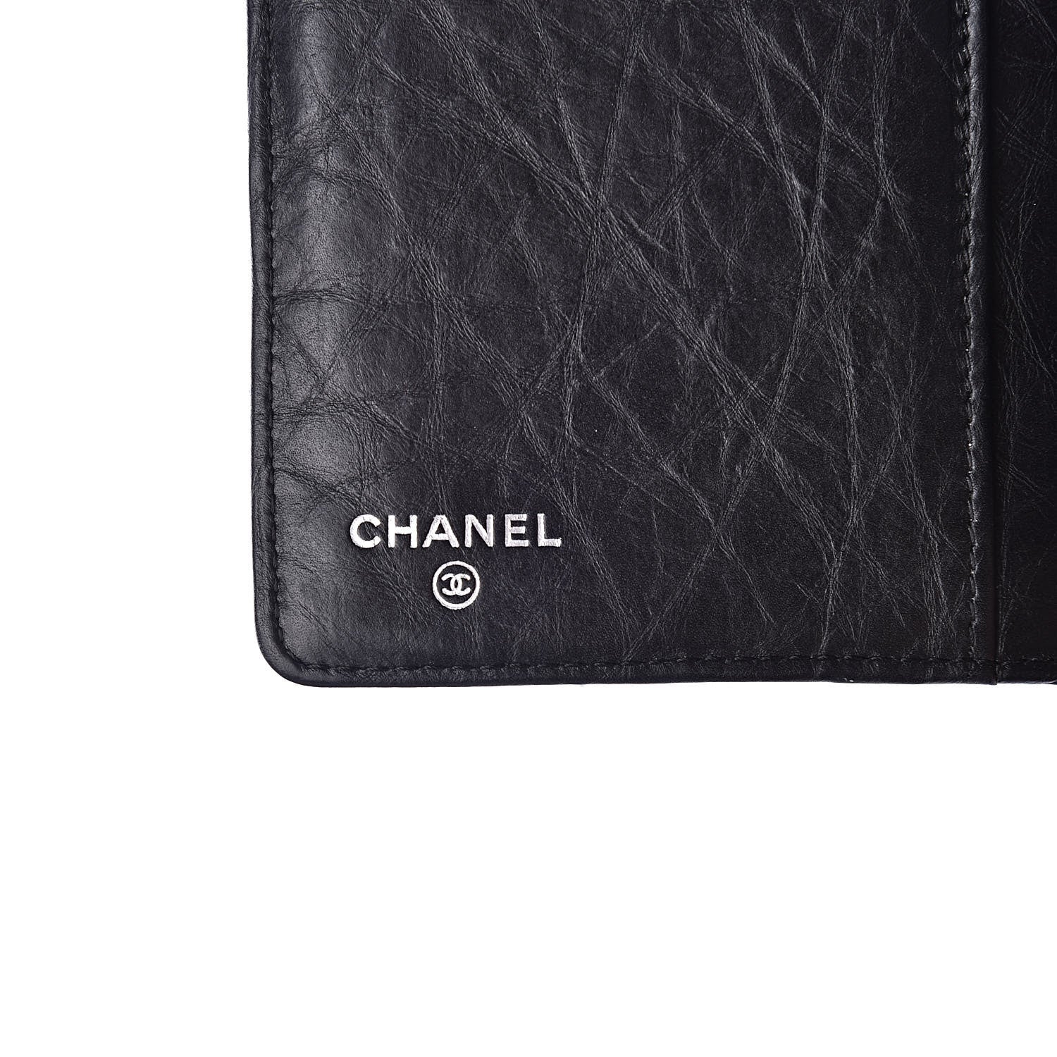 Chanel Aged Calfskin Quilted Reissue Yen Wallet Black 6 of 11
