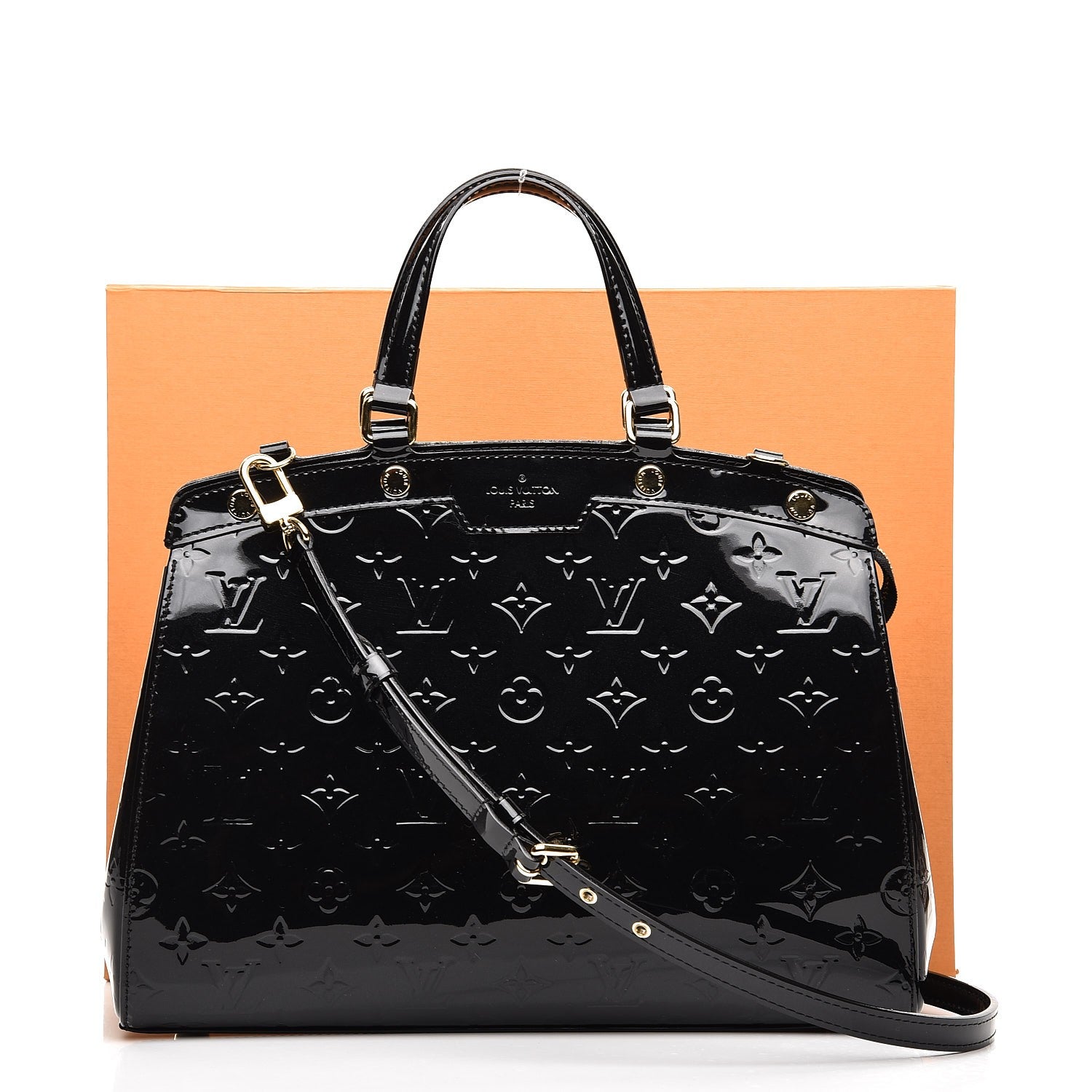 Louis Vuitton Vernis Brea MM Black 9 of 9