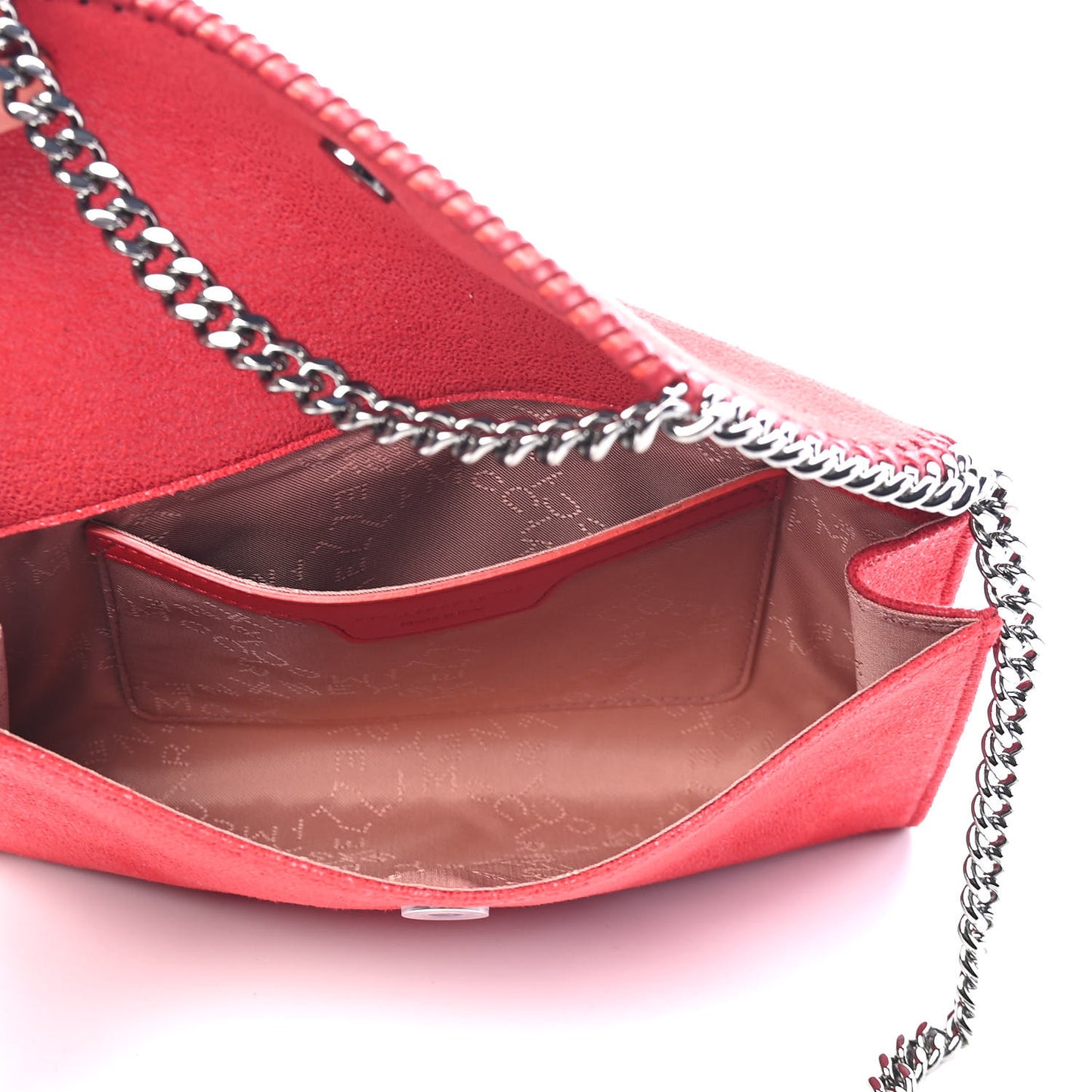 Shaggy Deer Mini Falabella Crossbody Bag Cherry