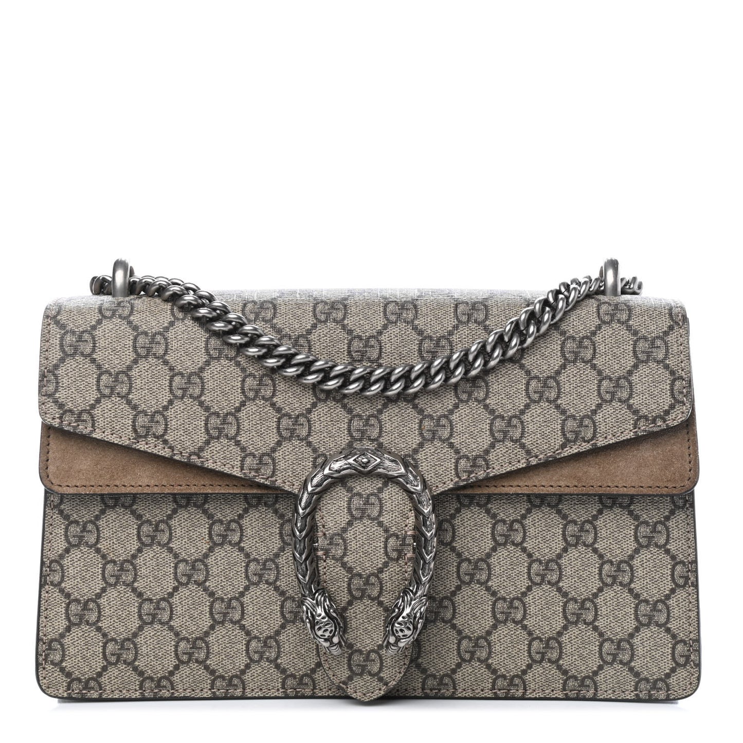 GG Supreme Monogram Small Dionysus Shoulder Bag Taupe