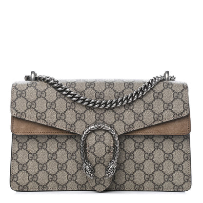 Gucci GG Supreme Monogram Small Dionysus Shoulder Bag Taupe 1 of 11