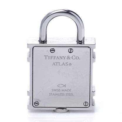 Tiffany Stainless Steel 21mm Atlas Lock Charm Quartz Watch 2 of 6
