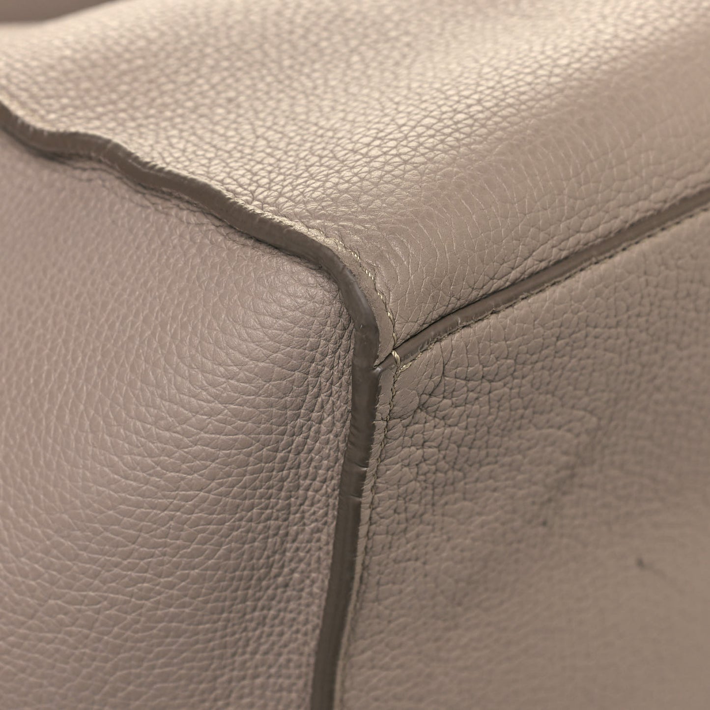 Supple Grained Calfskin Small Big Bag Light Taupe