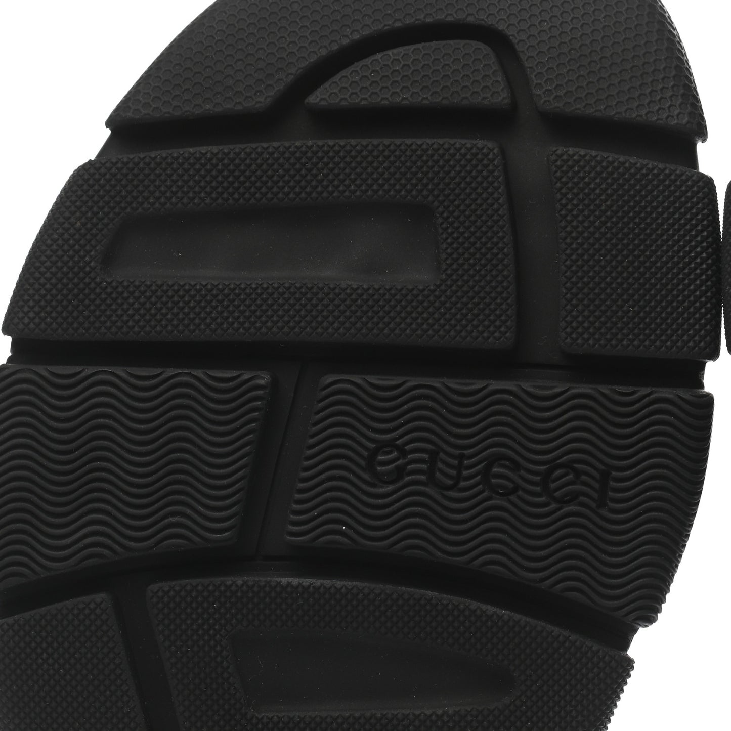 Nappa Grosgrain Logo Mens Velcro Chunky Slide Sandals 8 Black
