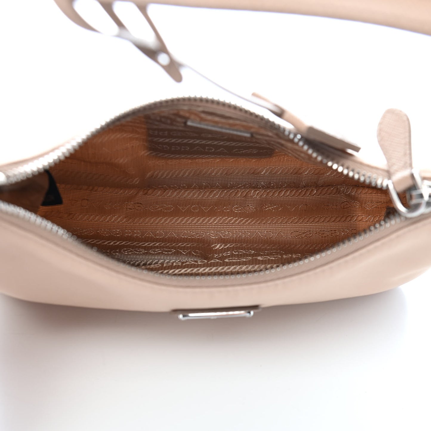 Re-Nylon Saffiano Mini Re-Edition 2005 Bag Cammeo