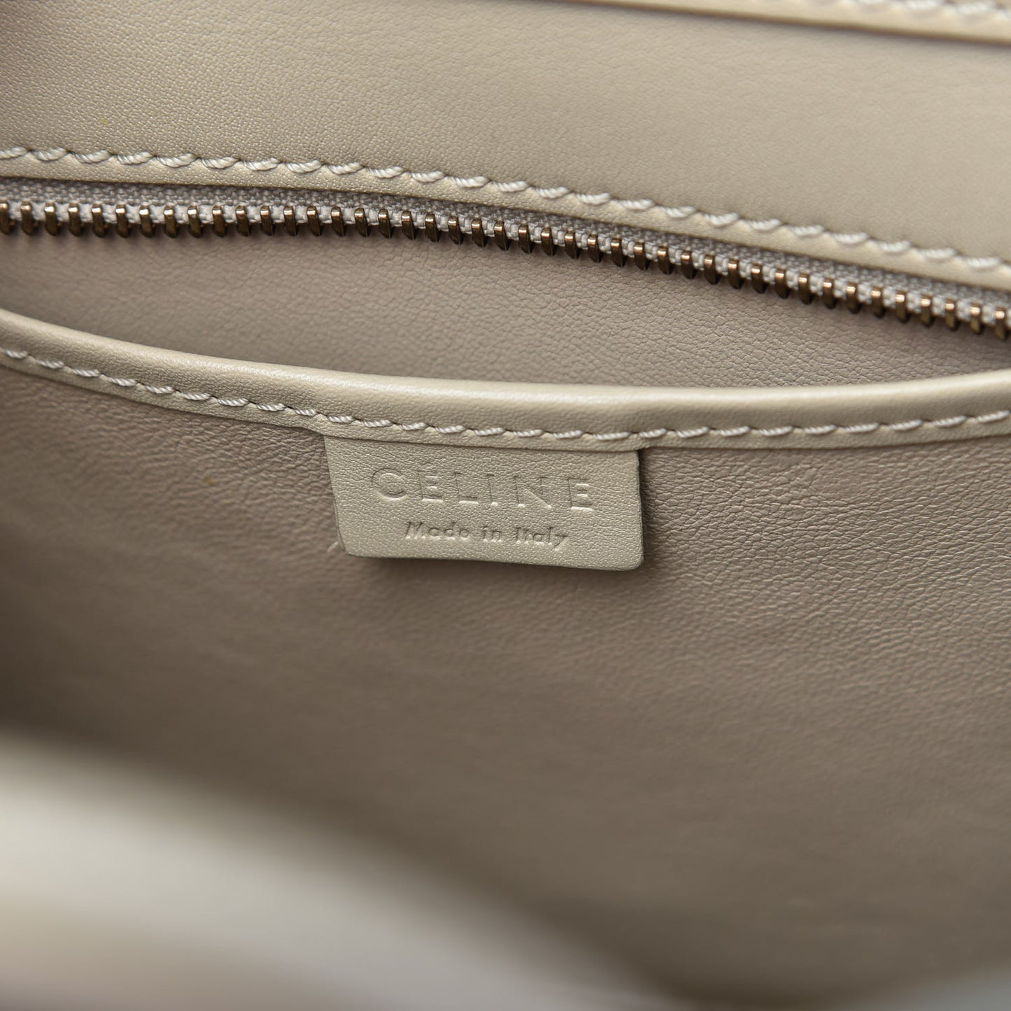 Satin Calfskin Nano Luggage Sand