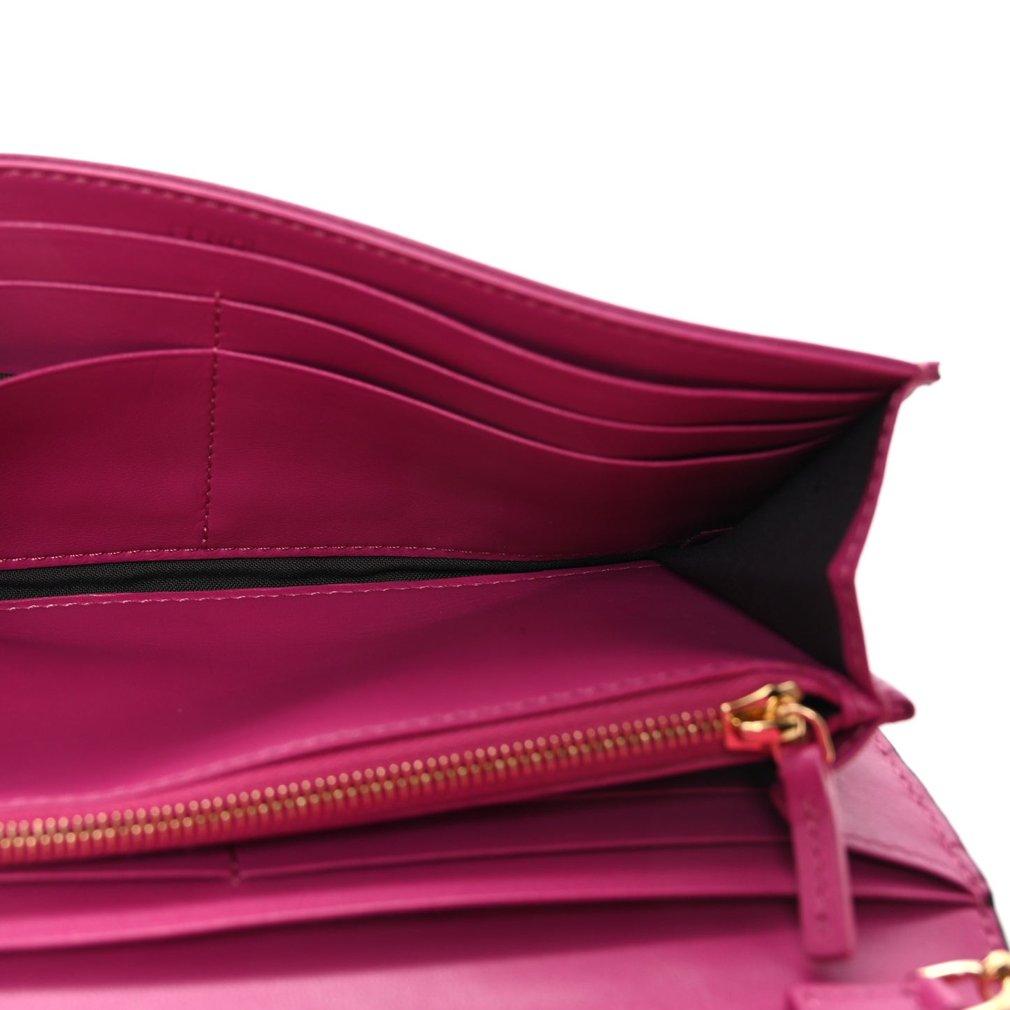 Nappa Matisse FF Embossed Continental Wallet On Chain Ciclamino Pilar