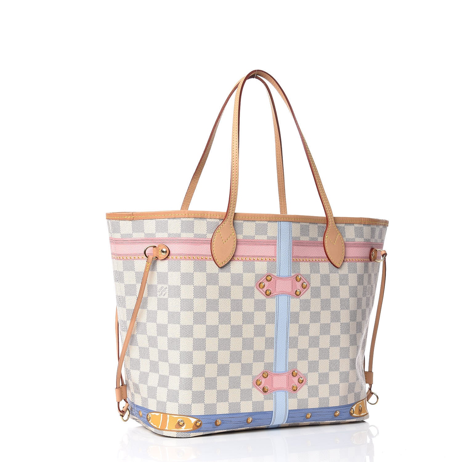 Louis Vuitton Damier Azur Summer Trunks Neo Neverfull MM 4 of 10