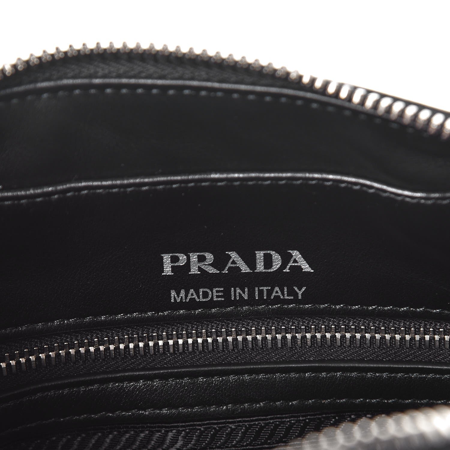 Prada Soft Calfskin Diagramme Crossbody Bag Black 6 of 7