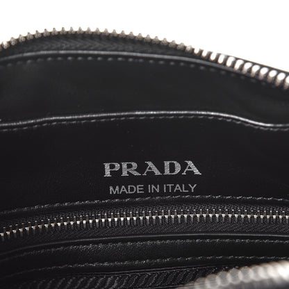 Prada Soft Calfskin Diagramme Crossbody Bag Black 6 of 7
