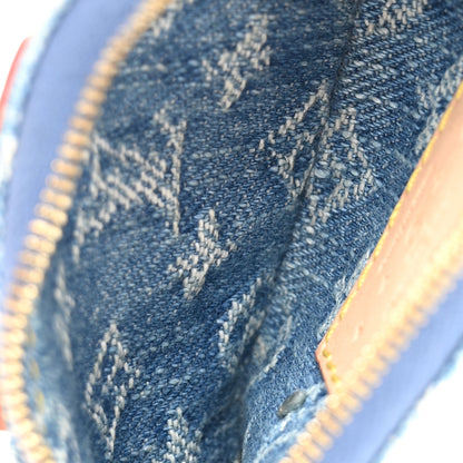 Louis Vuitton Monogram Denim Key Pouch Denim Blue 5 of 9