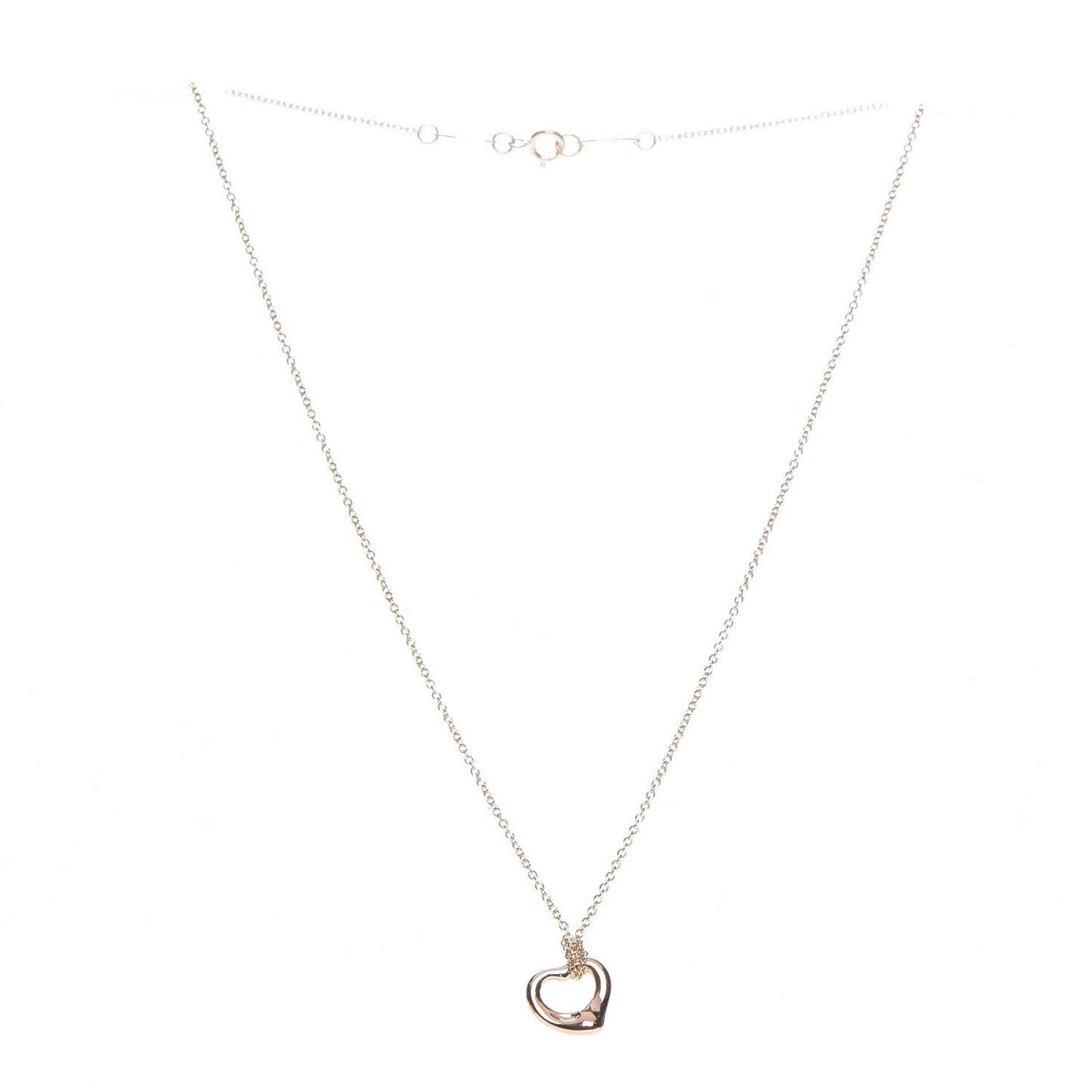 18K Rose Gold Elsa Peretti Open Heart Necklace