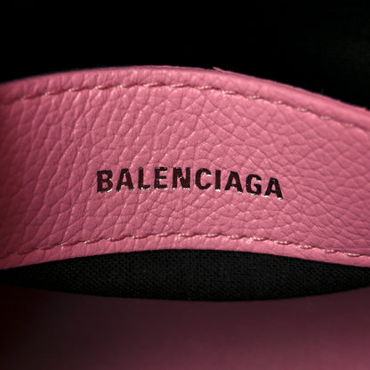 Balenciaga Signature Grained Calfskin Logo XXS Ville Top Handle Bag Rose Bubblegum Black 6 of 12