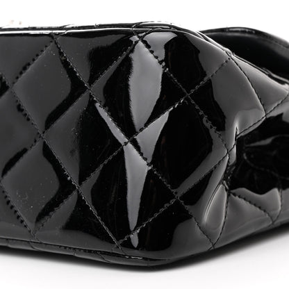 Chanel Patent Quilted Jumbo Double Flap Black 10 of 11