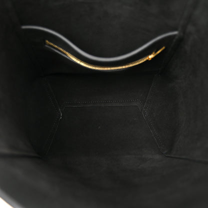 Celine Soft Grained Calfskin Small Sangle Bucket Bag Black 5 of 9