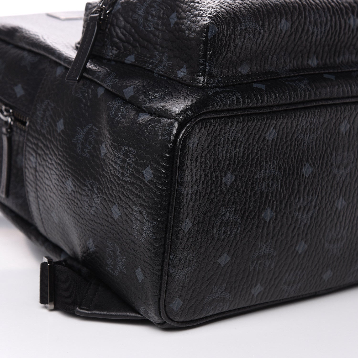 MCM Visetos Large Stark Backpack Black 8 of 9