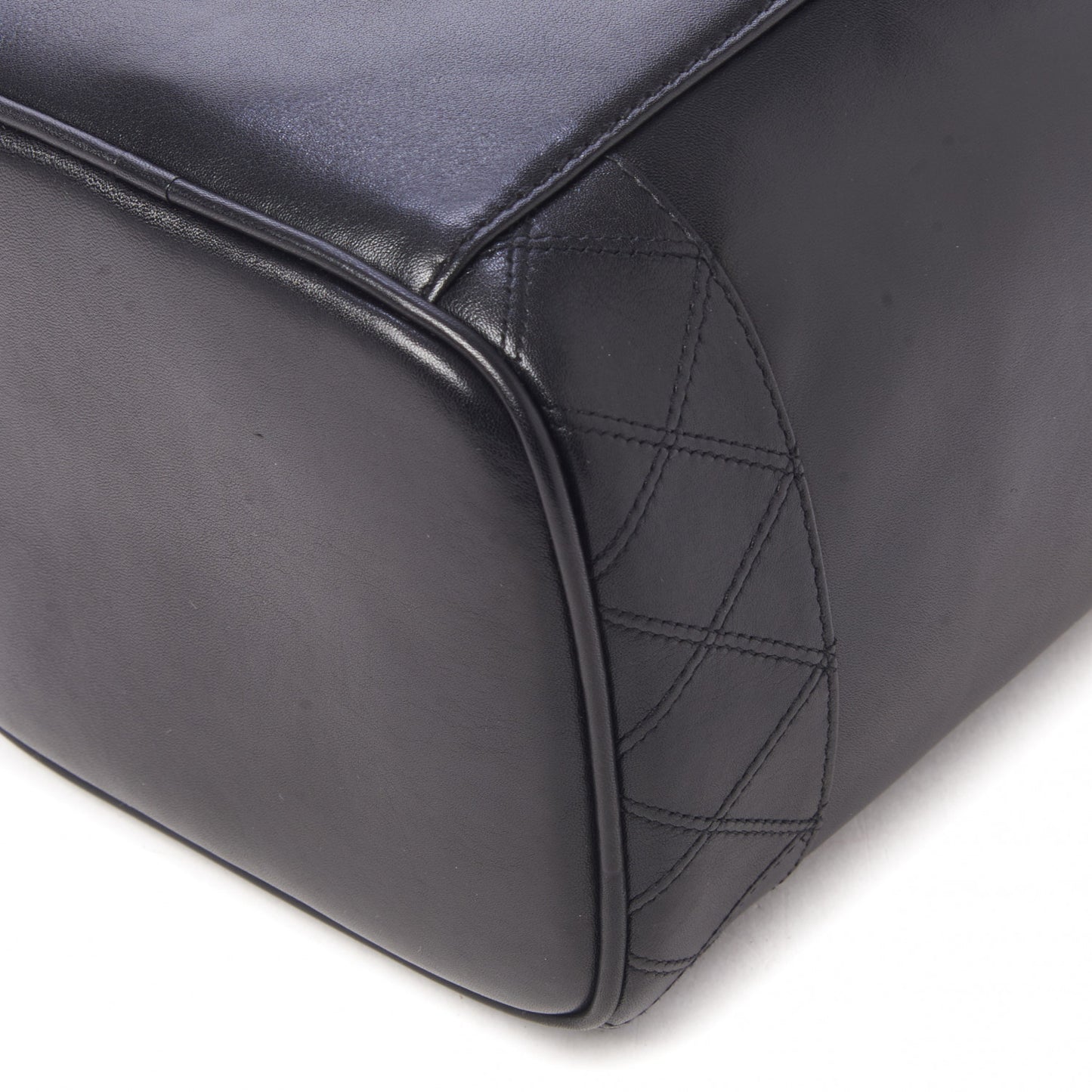 Calfskin Cosmetic Vanity Bag Black
