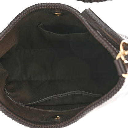 Gucci Pebbled Calfskin Medium Marrakech Hobo Dark Brown 5 of 10