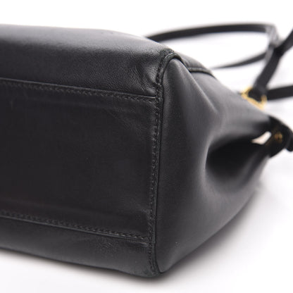 Fendi Nappa Mini Peekaboo Iconic Satchel Black 9 of 12