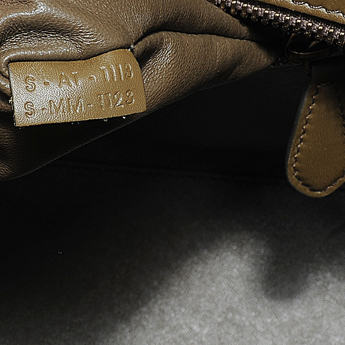 Drummed Leather Micro Tri-Color Luggage