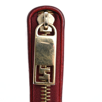 Fendi Zucca Zip Around Wallet Red 13 of 15