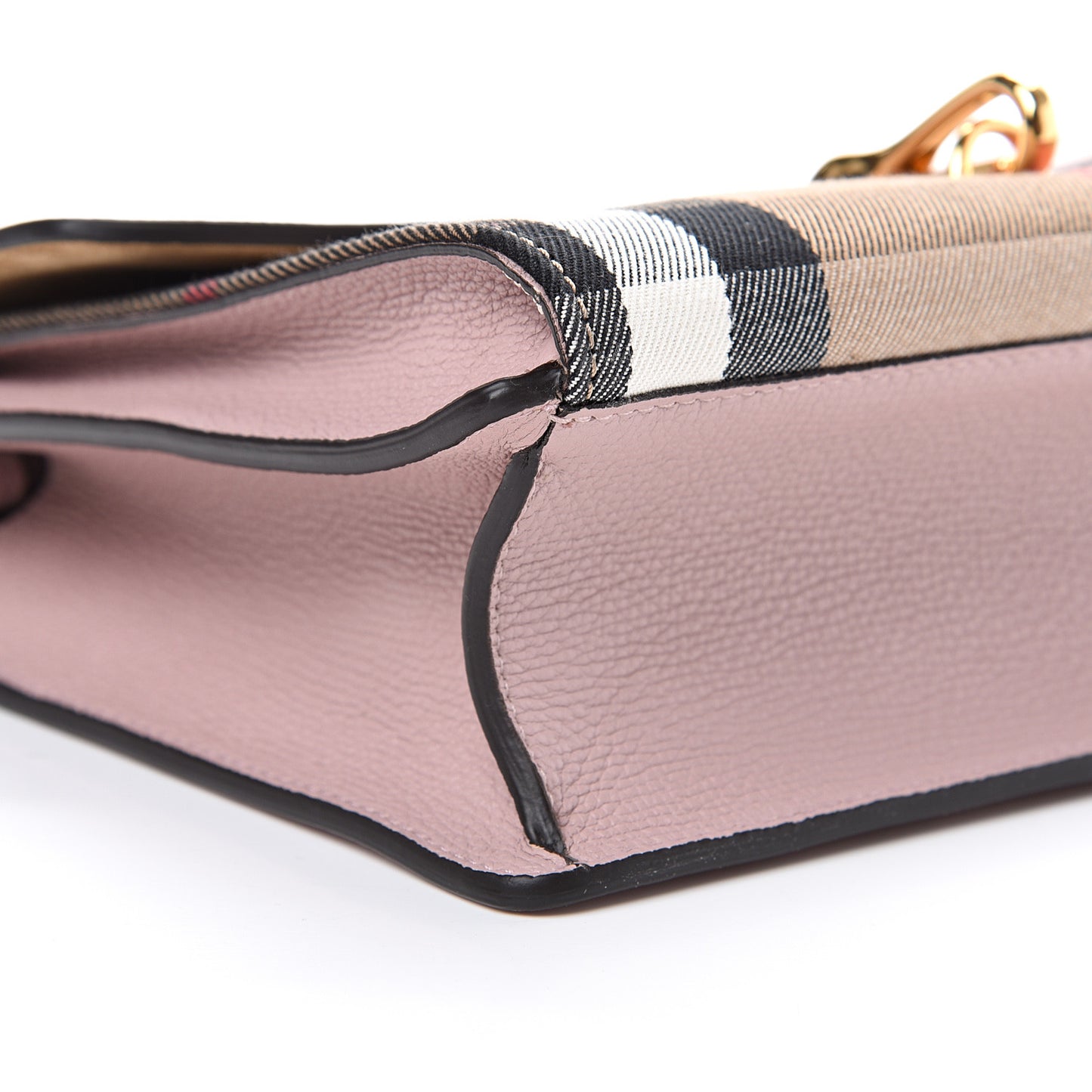 Derby Calfskin House Check Small Macken Crossbody Bag Pale Orchid