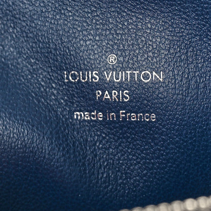 Louis Vuitton Lambskin Embossed Monogram Coussin PM Navy 7 of 11