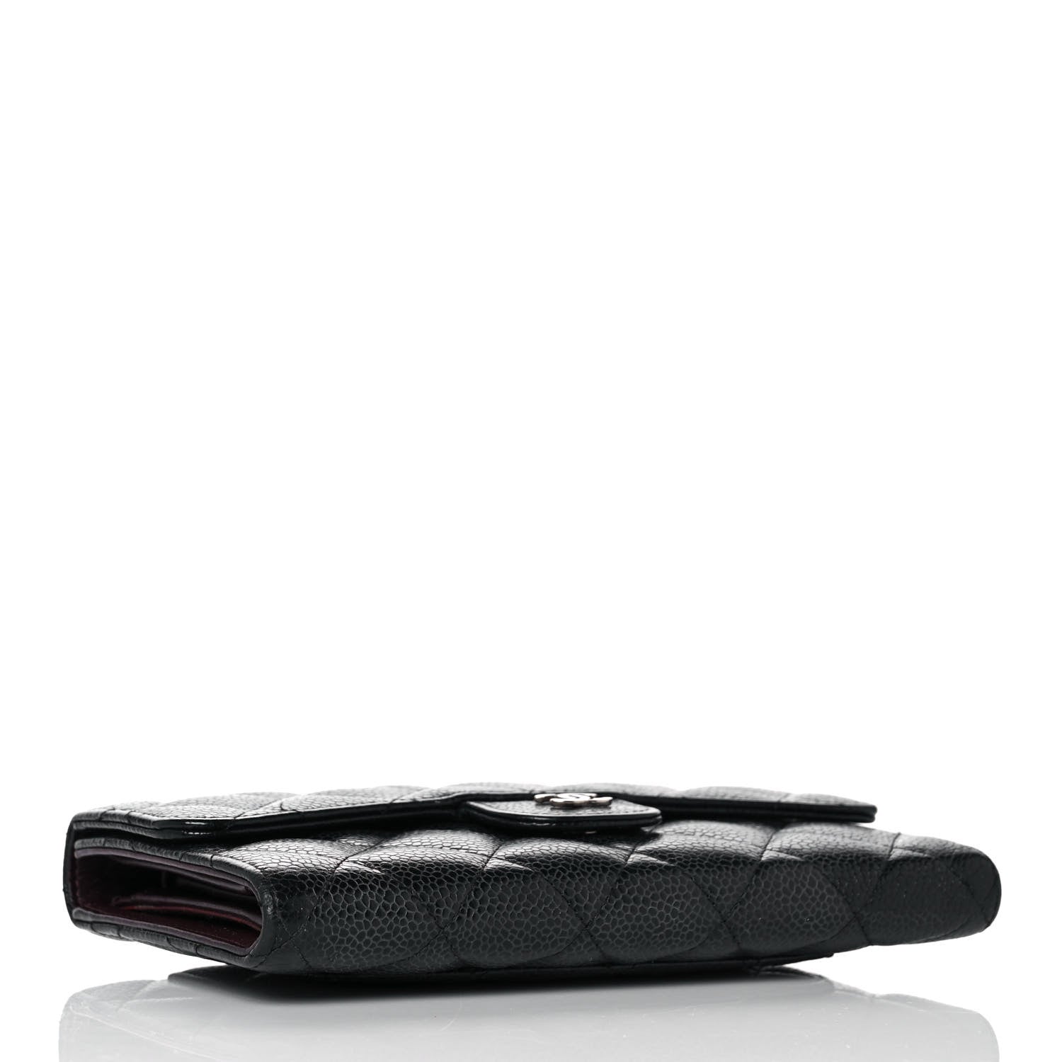 Chanel Caviar Quilted Long Flap Wallet Black 4 of 12
