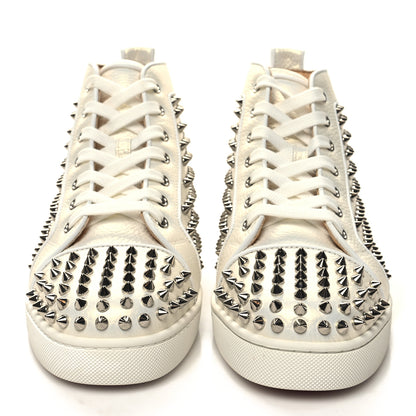Christian Louboutin Calfskin Spikes Mens Louis Orlato Flat Sneakers 41 Champagne 2 of 9
