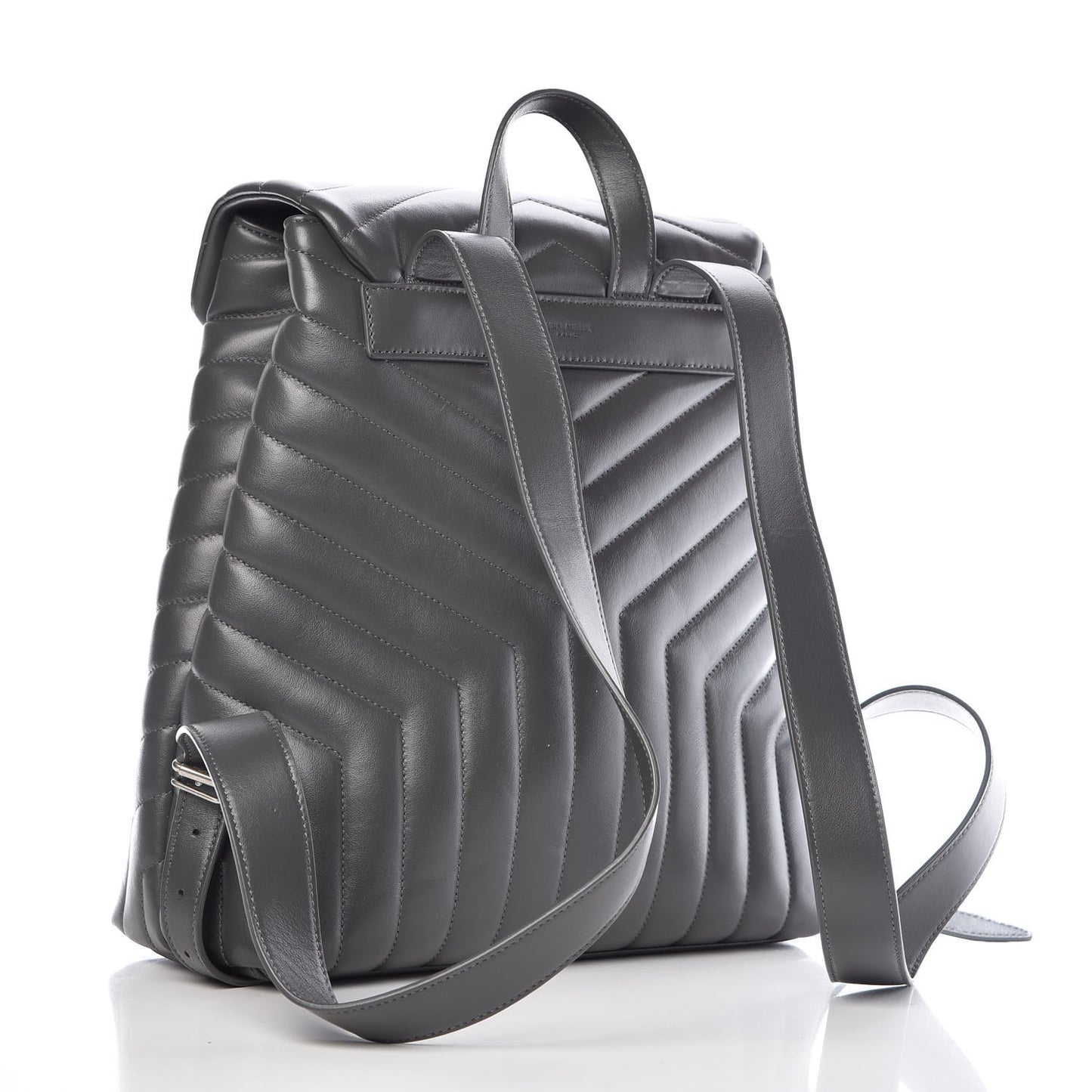 Calfskin Y Quilted Monogram Medium Loulou Backpack Asphalt