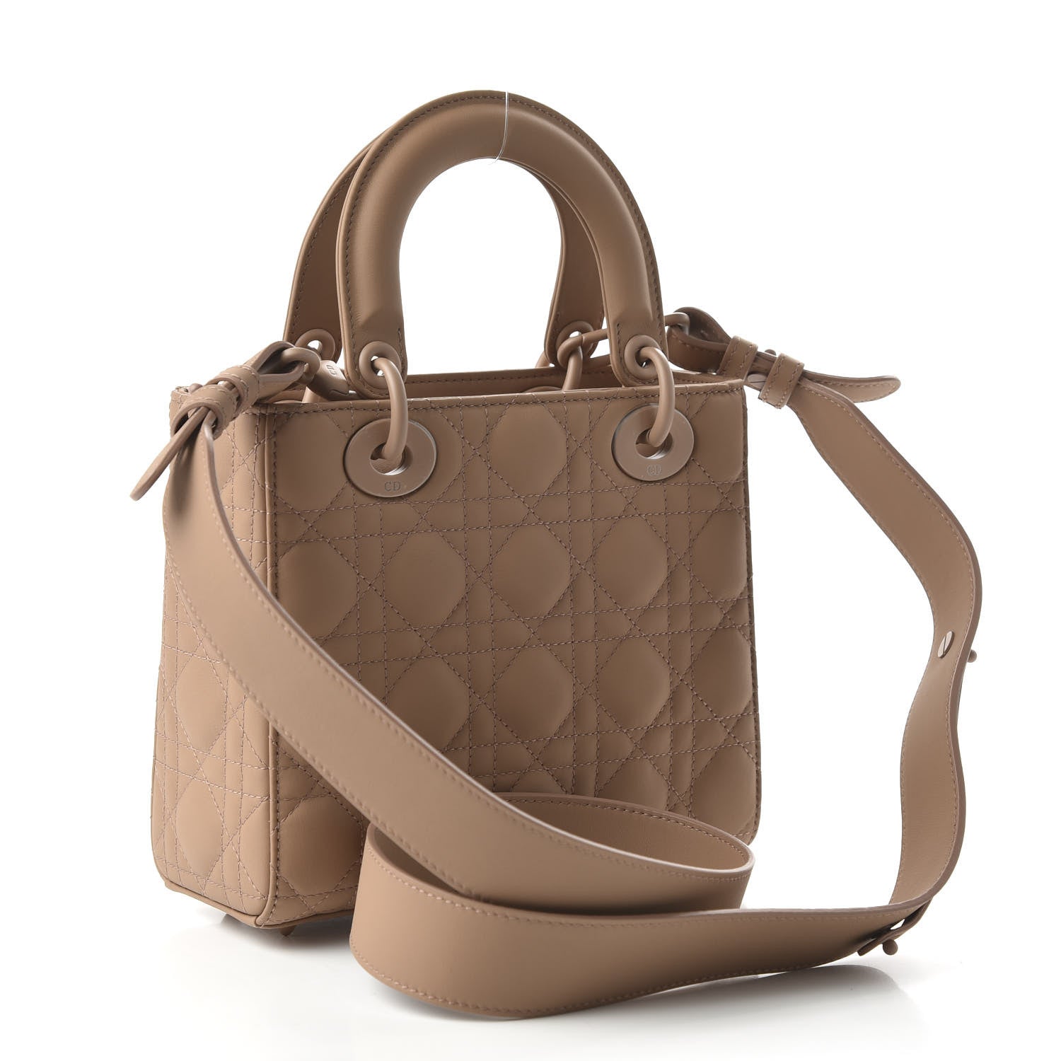 Christian Dior Ultra Matte Calfskin Cannage Small My ABCDior Lady Dior Beige 3 of 10