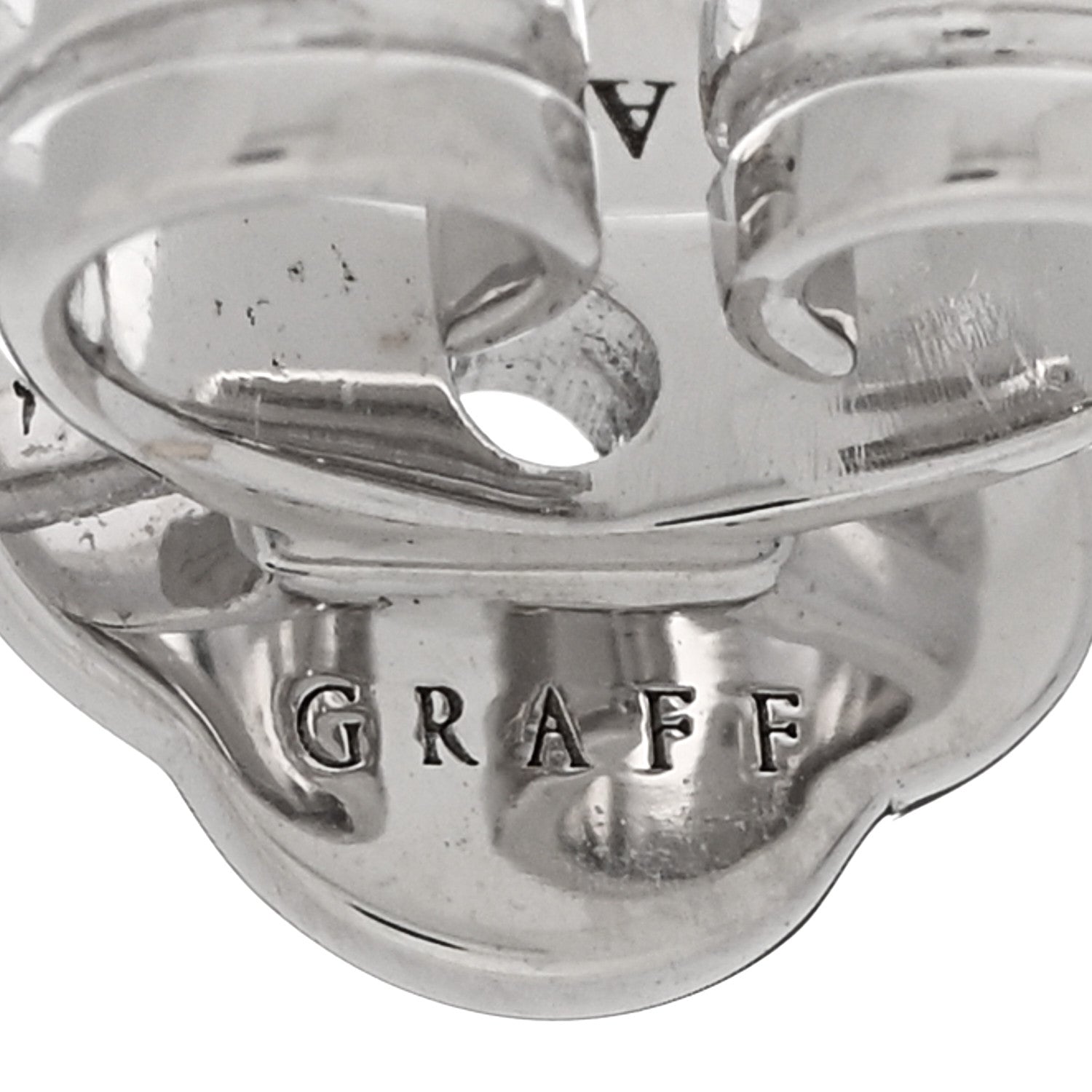 Graff 18K White Gold Diamond Petite Pave Butterfly Earrings 4 of 5