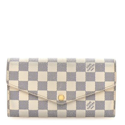 Louis Vuitton Damier Azur Sarah Wallet NM 1 of 8