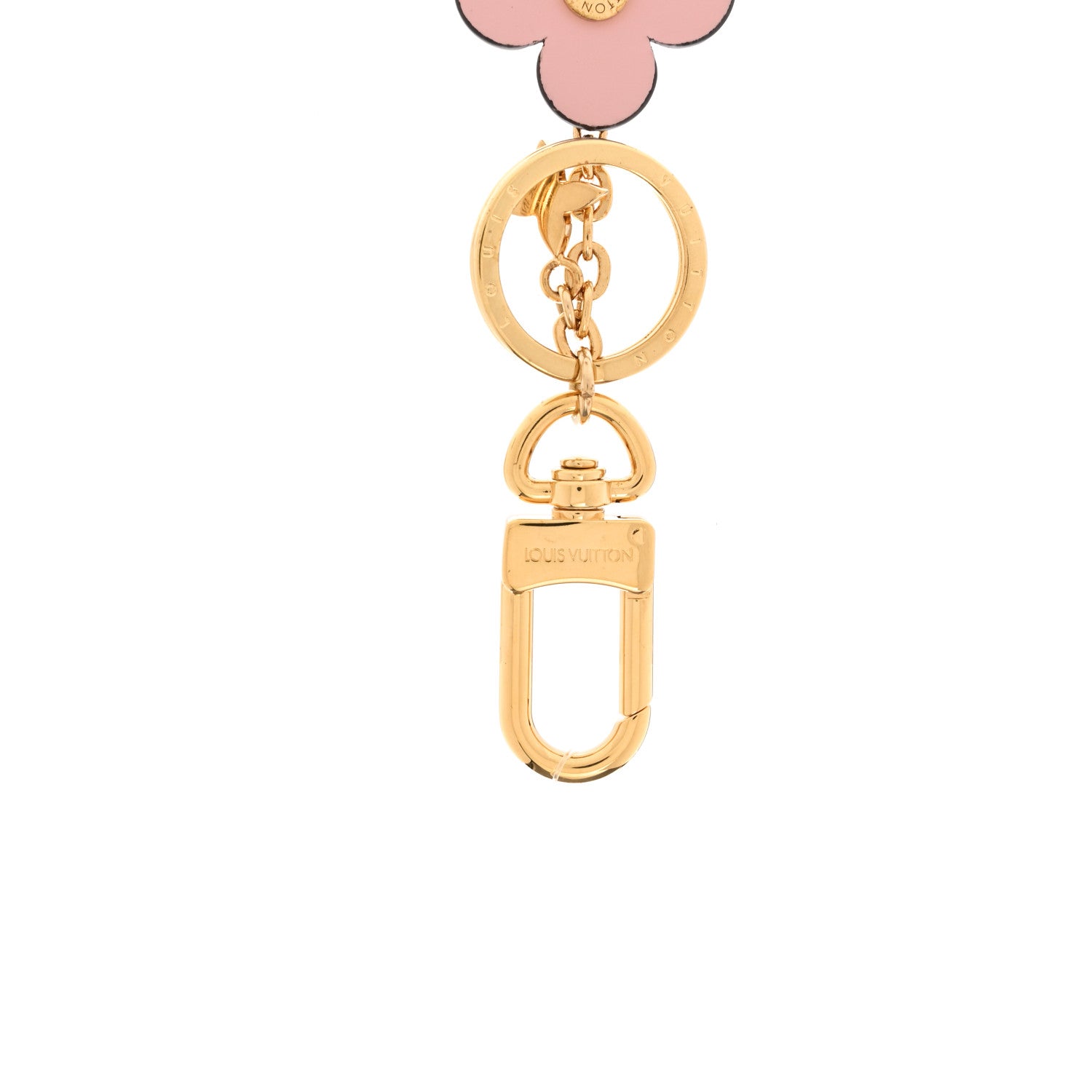 Louis Vuitton Monogram Blooming Flowers BB Bag Charm Key Holder Pink 3 of 6