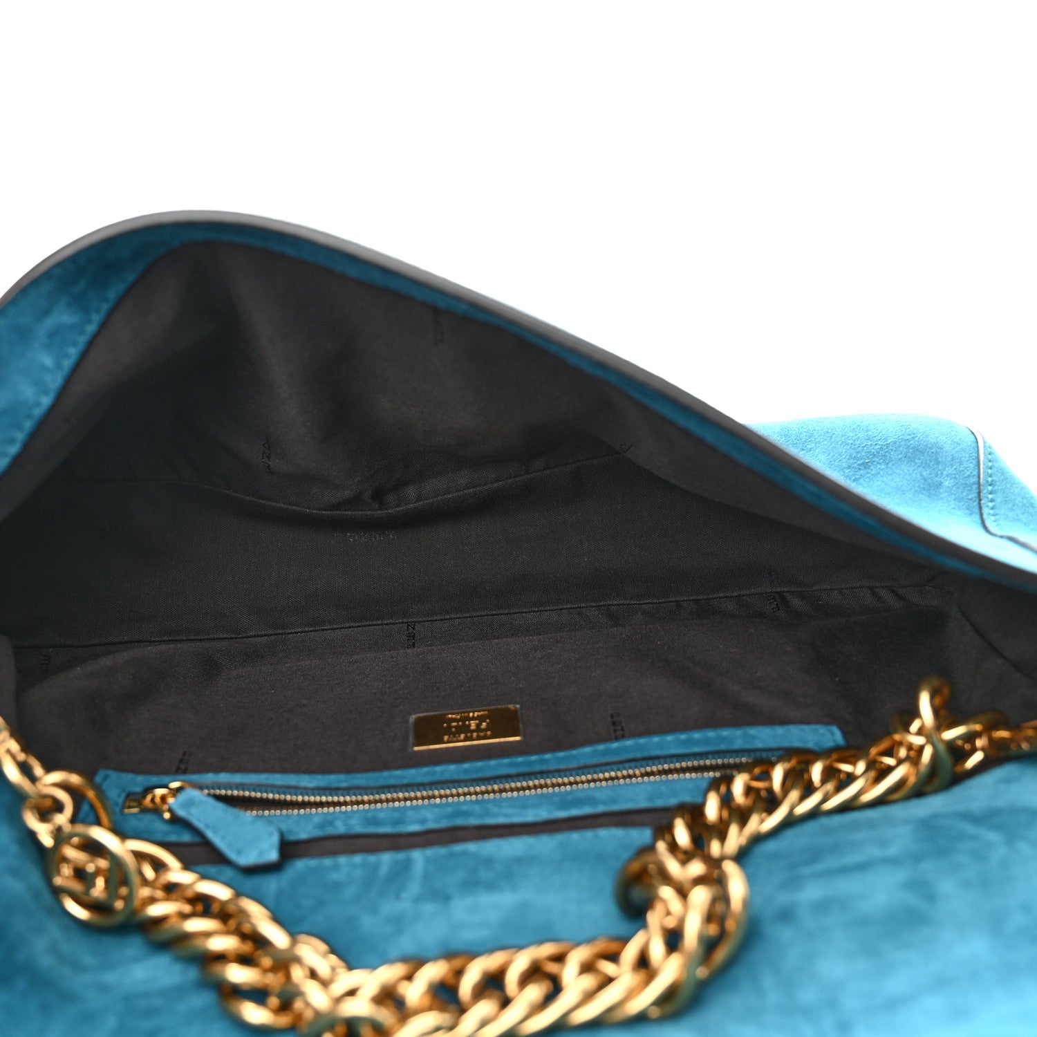 Fendi Chamois Large Baguette Ottanio 5 of 10