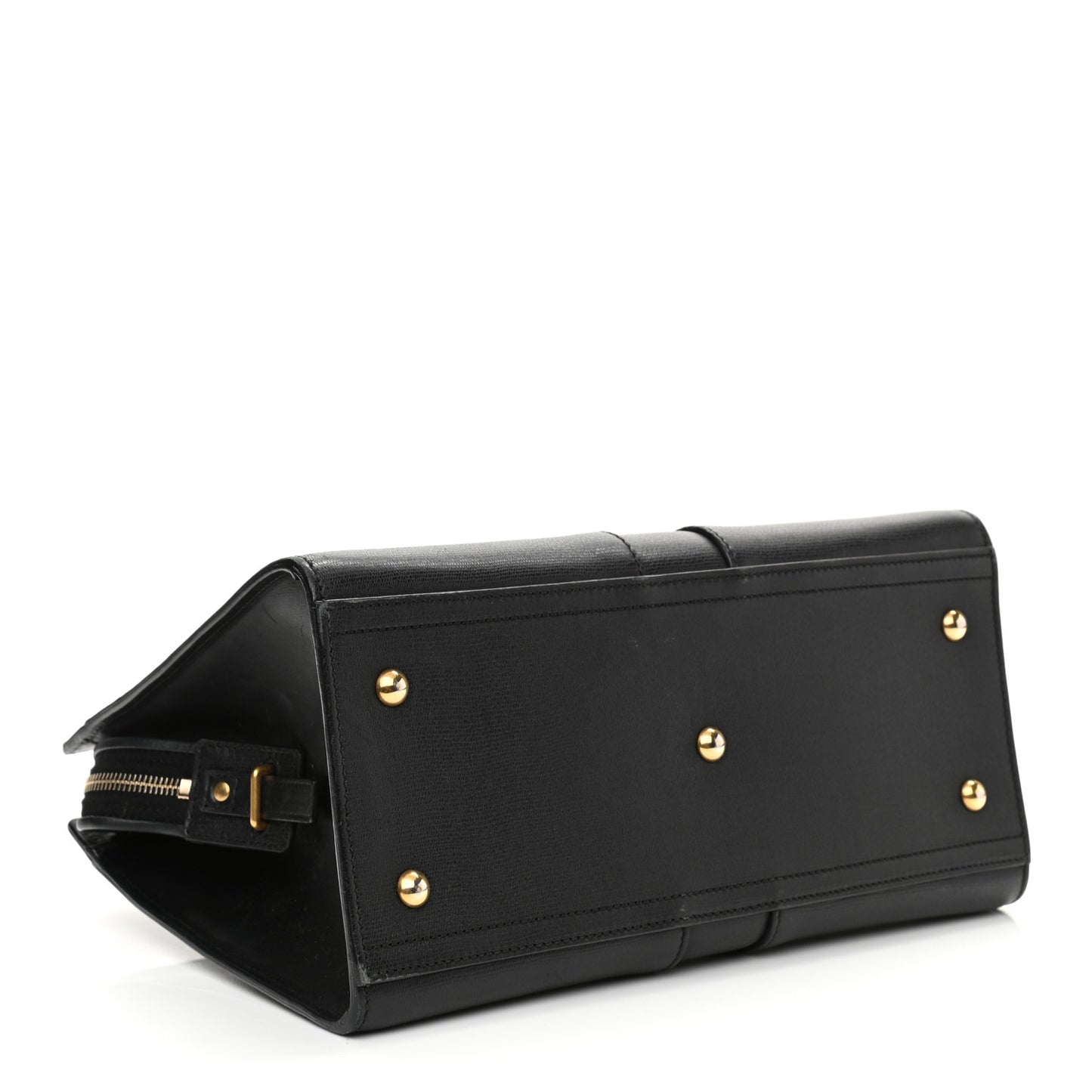 Textured Calfskin Small Cabas ChYc Black