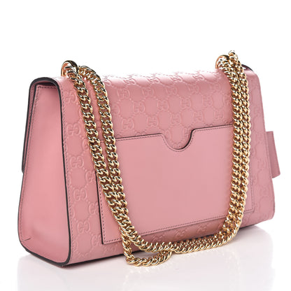 Gucci Guccissima Signature Medium Padlock Shoulder Bag Rose Baby Candy 3 of 9
