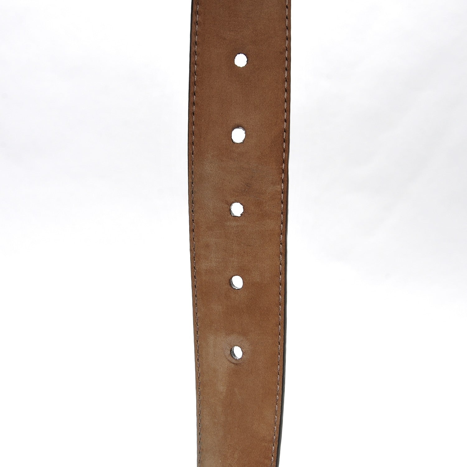 Gucci Cellarius Calfskin Mens Bamboo Buckle Belt 90 36 Brown 4 of 6