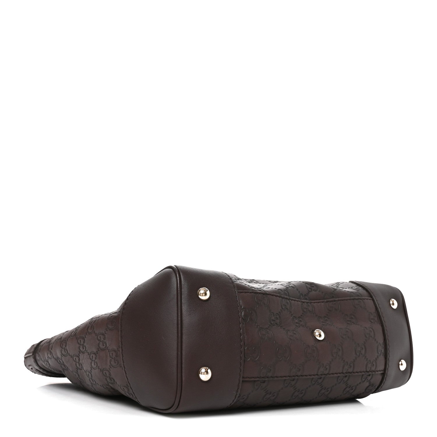Gucci Guccissima Medium Mayfair Tote  Dark Brown 3 of 9