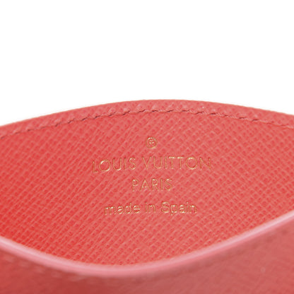 Louis Vuitton Damier Azur Daily Card Holder Rose Papaye 6 of 9