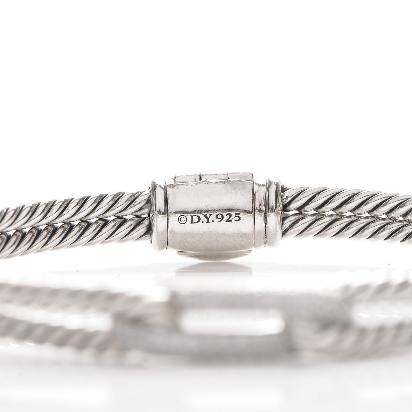 Sterling Silver Diamond 7mm Mini Loop Labyrinth Bracelet