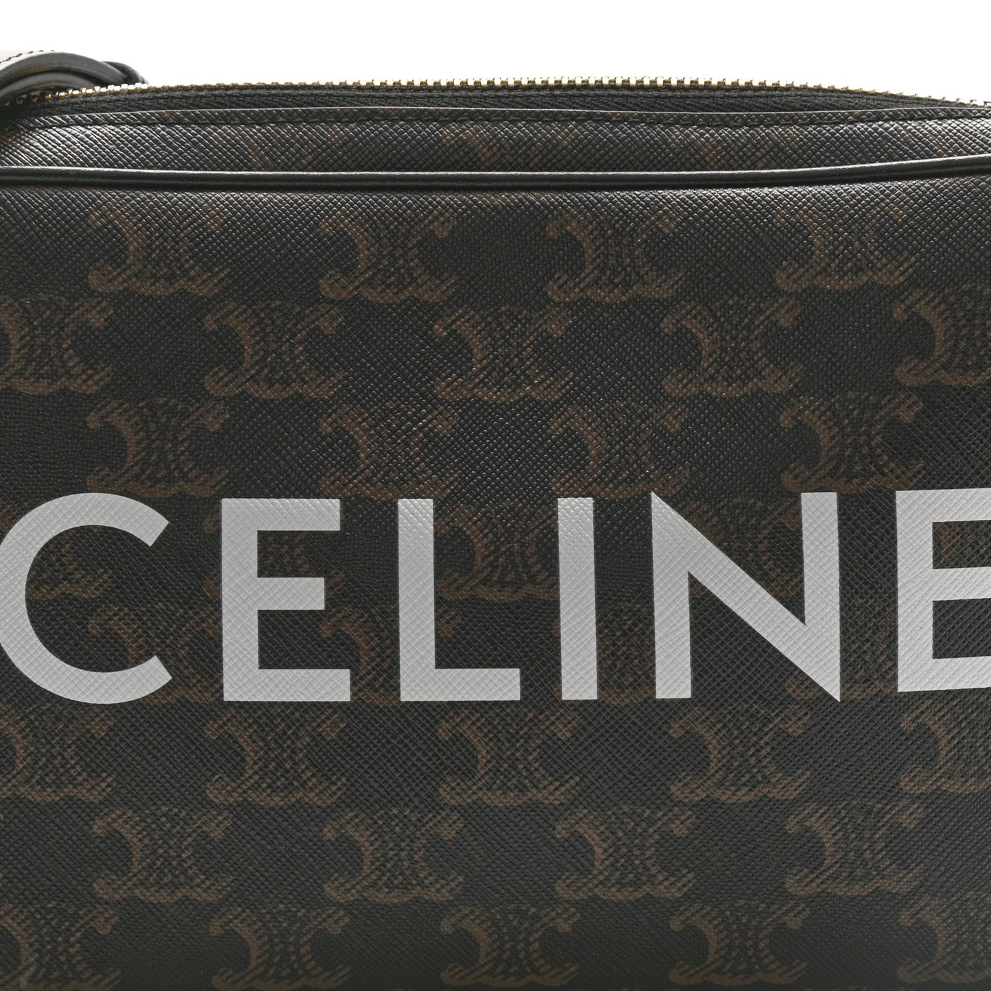 Triomphe Canvas Medium Messenger Bag Black
