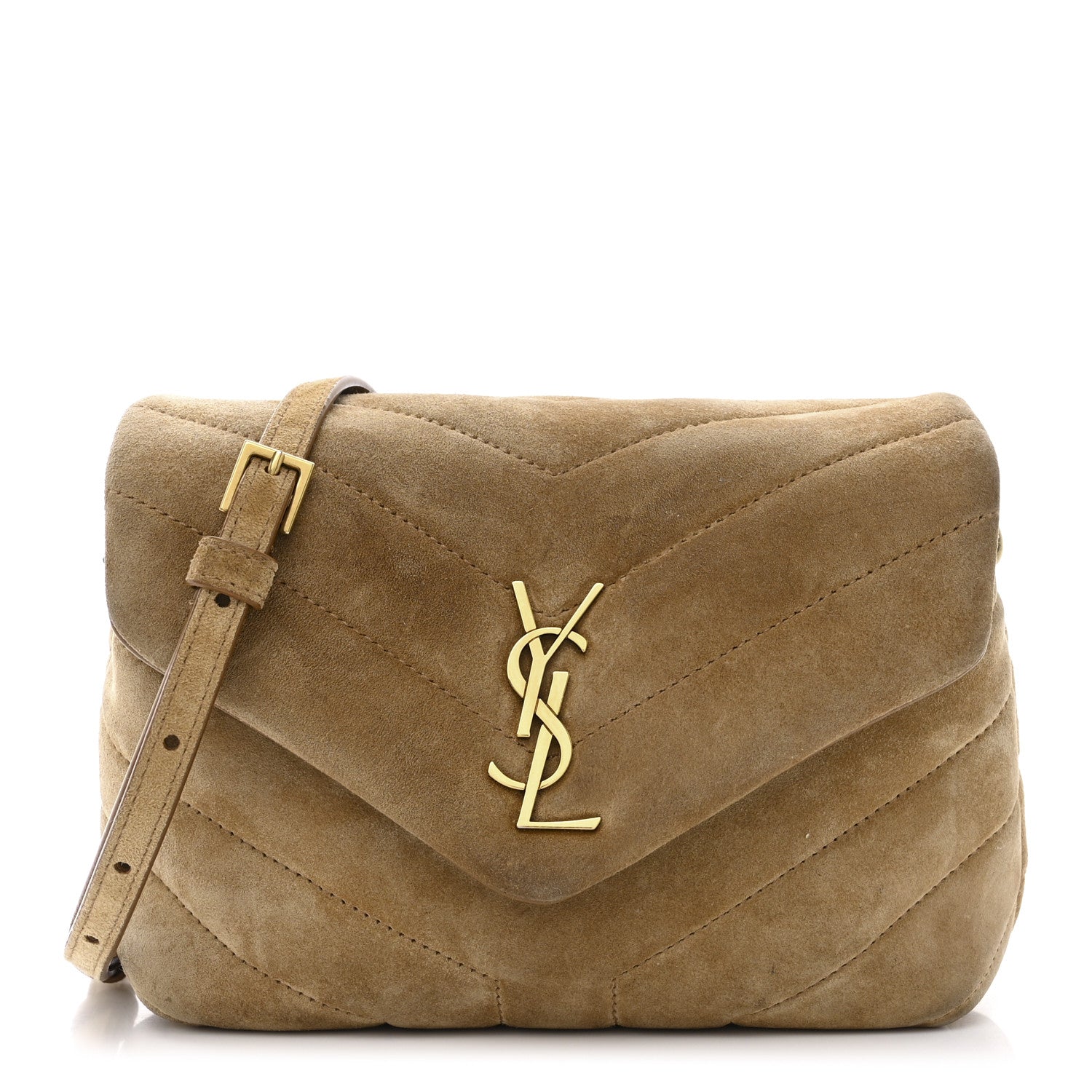 Saint Laurent Suede Toy Loulou Shoulder Bag Cinnamon 1 of 11