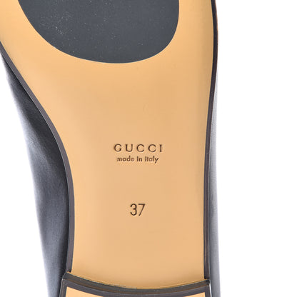 Gucci Calfskin Womens Jordaan Loafers 37 Black 7 of 10