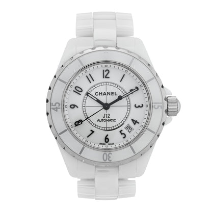 Chanel Stainless Steel Ceramic 38mm J12 Automatic Watch White 1 of 4