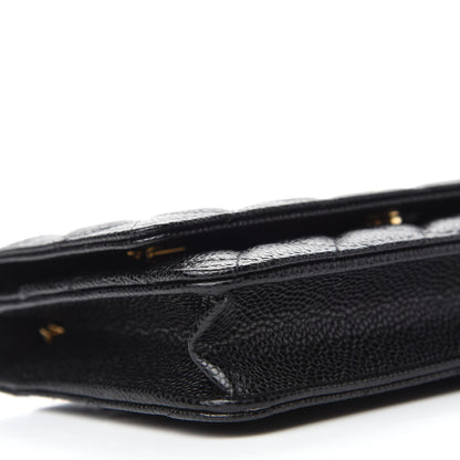 Chanel Caviar Quilted Wallet On Chain WOC Black 6 of 12